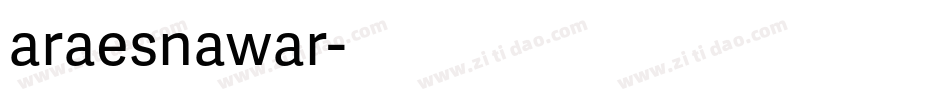 araesnawar字体转换