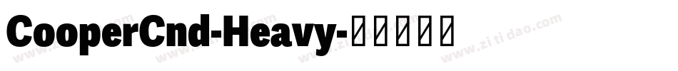 CooperCnd-Heavy字体转换