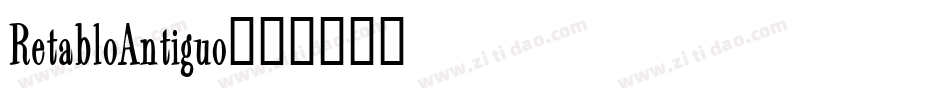 RetabloAntiguo字体转换