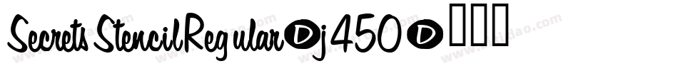 SecretsStencilRegular-j45O字体转换