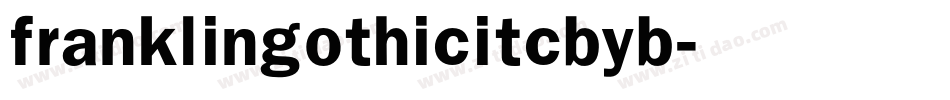 franklingothicitcbyb字体转换