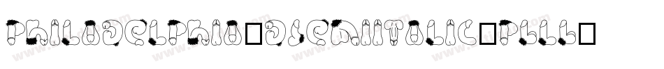 Philadelphia3DSemiItalic-PBLB字体转换 Philadelphia3DSemiItalic-PBLB字体转换