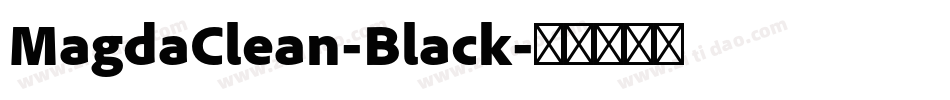 MagdaClean-Black字体转换