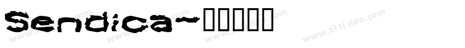 Sendica字体转换