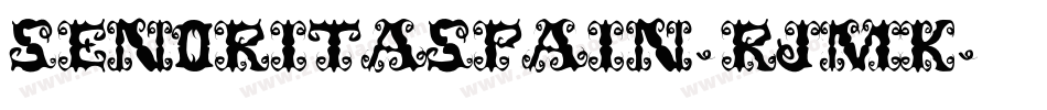 SenoritaSpain-rJMK字体转换