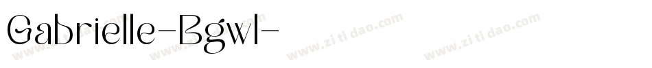 Gabrielle-Bgwl字体转换