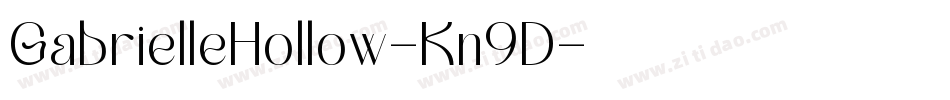 GabrielleHollow-Kn9D字体转换