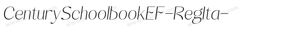 CenturySchoolbookEF-RegIta字体转换