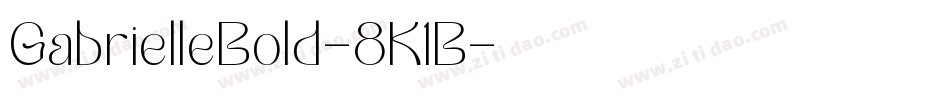 GabrielleBold-8K1B字体转换