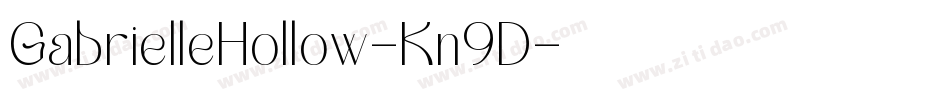 GabrielleHollow-Kn9D字体转换