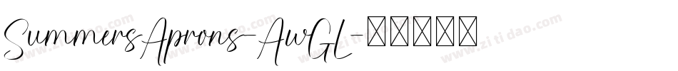 SummersAprons-AwGL字体转换