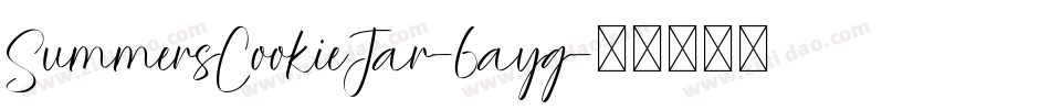 SummersCookieJar-6ayg字体转换