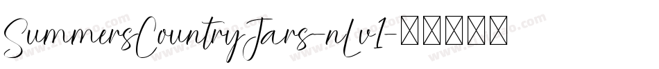 SummersCountryJars-nLv1字体转换
