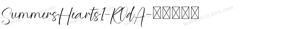 SummersHearts1-K0dA字体转换