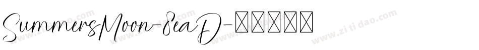 SummersMoon-8eaD字体转换