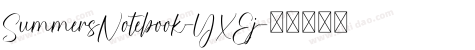 SummersNotebook-YXEj字体转换