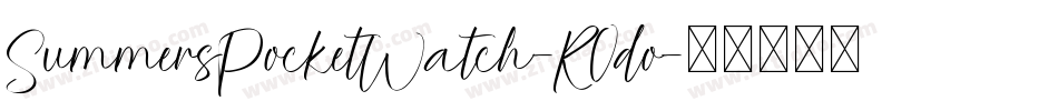 SummersPocketWatch-K0do字体转换