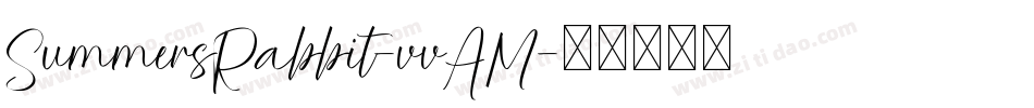 SummersRabbit-vvAM字体转换