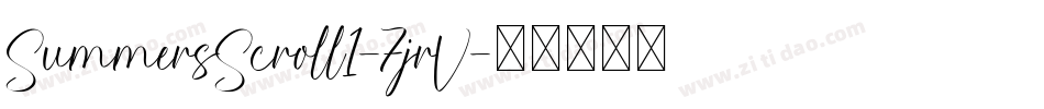 SummersScroll1-7jrV字体转换