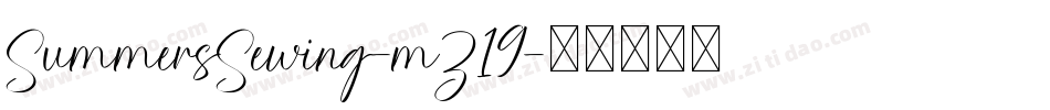 SummersSewing-mZ19字体转换