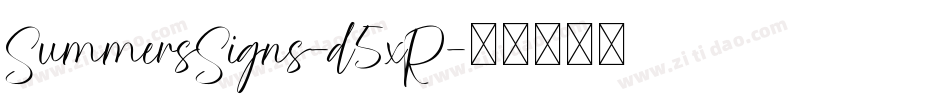 SummersSigns-d5xR字体转换