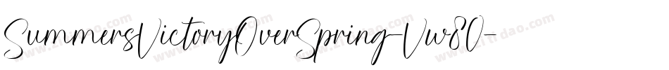 SummersVictoryOverSpring-Vw80字体转换