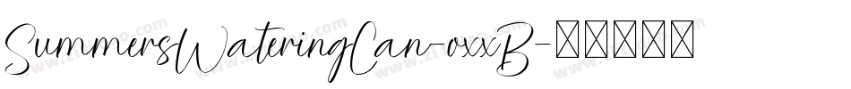 SummersWateringCan-oxxB字体转换