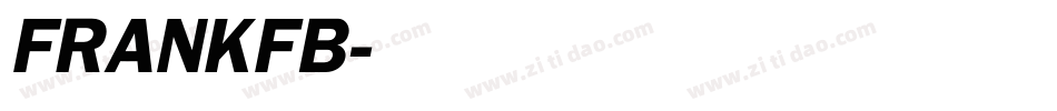 FRANKFB字体转换