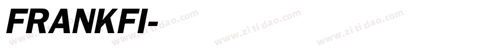 FRANKFI字体转换