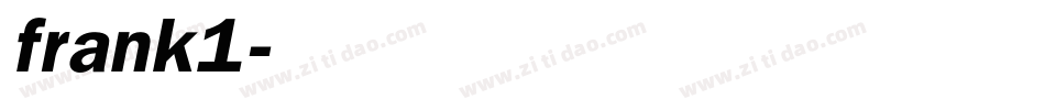 frank1字体转换