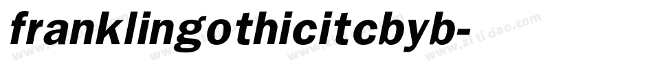 franklingothicitcbyb字体转换