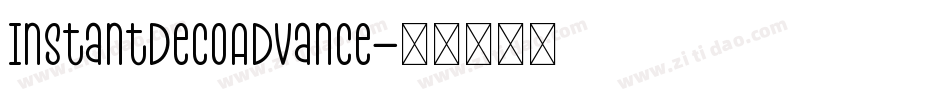 InstantDecoAdvance字体转换