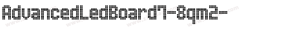 AdvancedLedBoard7-8qm2字体转换