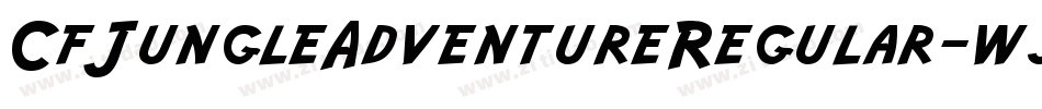 CfJungleAdventureRegular-wjnw字体转换