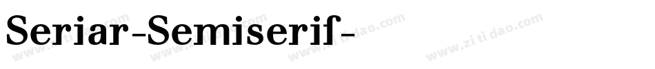 Seriar-Semiserif字体转换