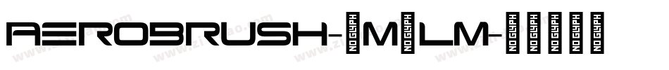 Aerobrush-8M8lM字体转换