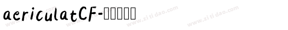 aericulatCF字体转换