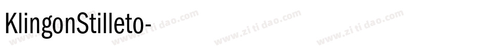 KlingonStilleto字体转换