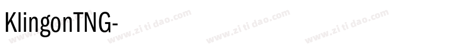 KlingonTNG字体转换