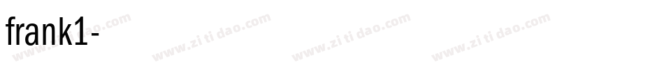 frank1字体转换