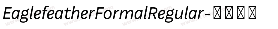 EaglefeatherFormalRegular字体转换