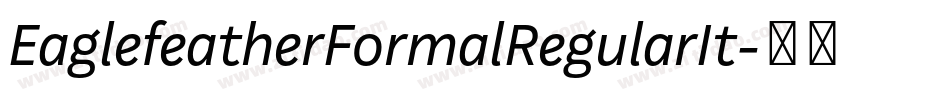 EaglefeatherFormalRegularIt字体转换