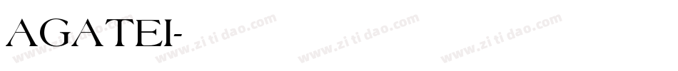 AGATEI字体转换