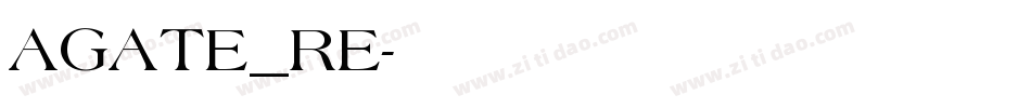 AGATE_RE字体转换