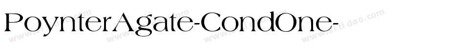 PoynterAgate-CondOne字体转换