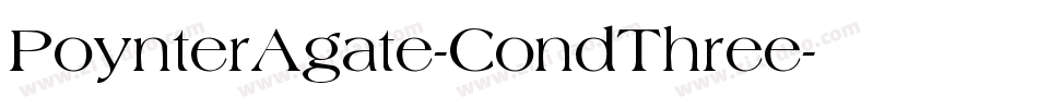 PoynterAgate-CondThree字体转换