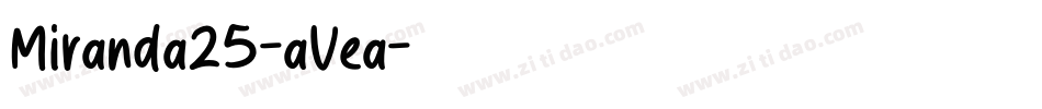 Miranda25-aVea字体转换