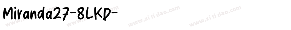 Miranda27-8LKD字体转换