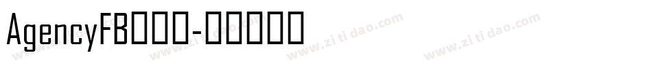 AgencyFB转换器字体转换