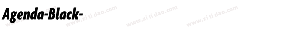 Agenda-Black字体转换